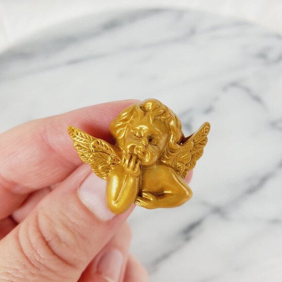 Gold Angel Cherub Shoe Charm‎ 1 Piece - Picture 7 of 7